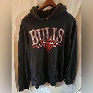 Mitchell & Ness Black Bulls Hoodie Mens 4XL Chicago NBA Basketball